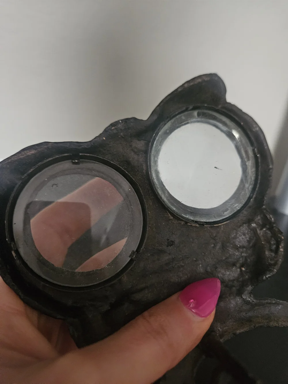 Cast Iron Owl Desk Magnifier